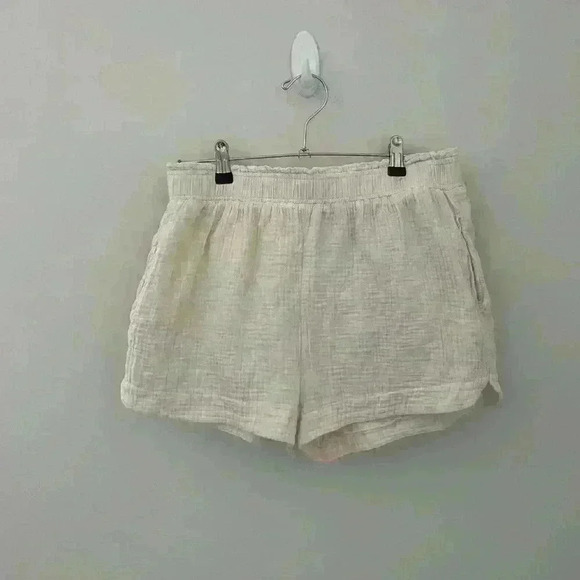 Mable ivory cotton gauze shorts - Picture 3 of 4